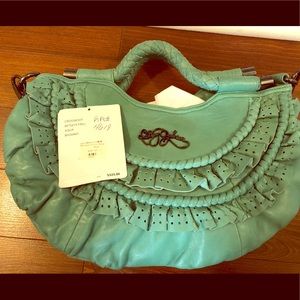 Betsey Johnson Crossbody Aqua Frill